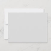 Moderne  naam | Gradiënt grijs Bedankkaart (Achterkant)