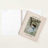 Moderne naam monogram foto planner (Display)