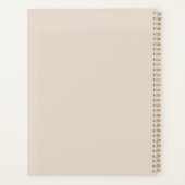 Moderne naam monogram foto planner (Achterkant)