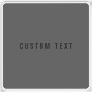 Moderne naam of andere tekst Sjabloon   Donker gri Sticker