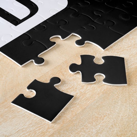 Moderne Naam of bewerkbare Merknaam voor Bedrijf Legpuzzel (Zijkant)