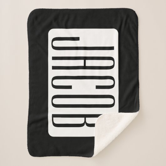 Moderne Naam of bewerkbare Merknaam voor Bedrijf Sherpa Deken (Voorkant)