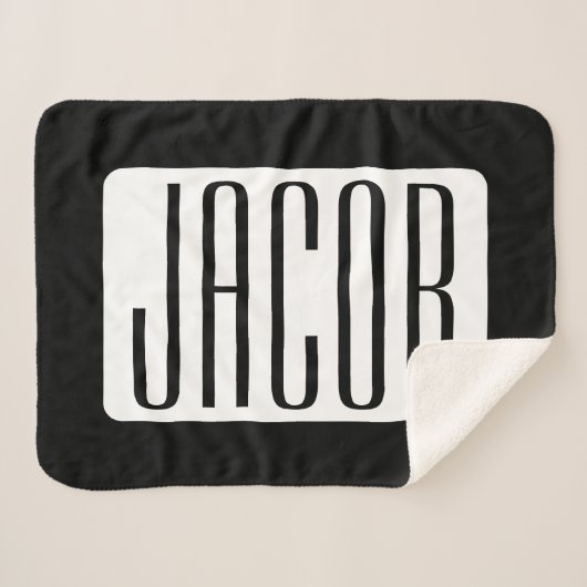 Moderne Naam of bewerkbare Merknaam voor Bedrijf Sherpa Deken (Voorkant (horizontaal))