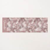 Moderne naam Roze Shimmer Camouflage Patroon Yogamat (Voorkant (horizontaal))