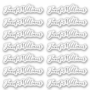  + Moderne Naam van het Manuscript van Calligrafie Sticker