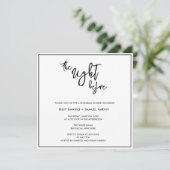 Moderne nacht voor repetitie binnenuitnodiging kaart (Staand voorkant)