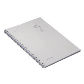 Moderne Nachtelijke Schedel Esthetiek/Nachtlampje Notitieboek (Rechterzijde)
