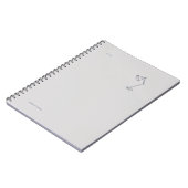 Moderne Nachtelijke Schedel Esthetiek/Nachtlampje Notitieboek (Linkerzijde)