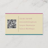 Moderne nagelkunstenaar visitekaartje (Achterkant)