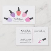 Moderne Nail Poolse artistieke Visitekaartjes (Voorkant / Achterkant)