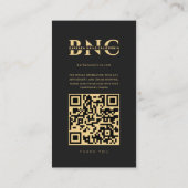 Moderne Nail Technician Black Instagram Visitekaartje (Achterkant)