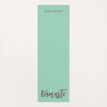 Moderne Namaste Naam Turquoise Groen Mauve