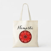 Moderne Namaste Red Mandala Tote Bag (Achterkant)