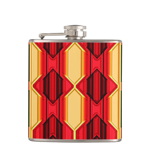 Moderne Native American 5 Wrapped Flask Heupfles (Voorkant)