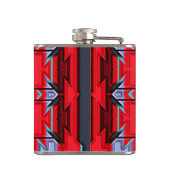 Moderne Native American 5 Wrapped Flask Heupfles (Achterkant)
