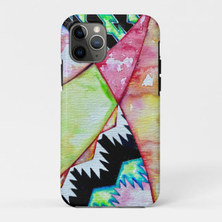 Moderne Native American Basket Design waterverf iPhone 11 Pro Hoesje