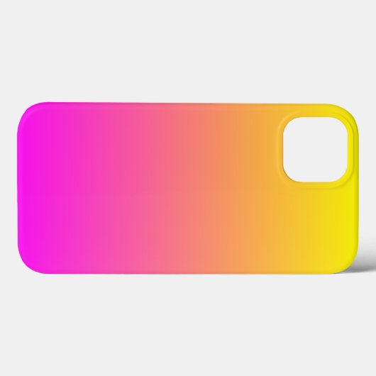 Moderne natte magenta gele gradiënt Case-Mate iPhone case (Achterkant (horizontaal))
