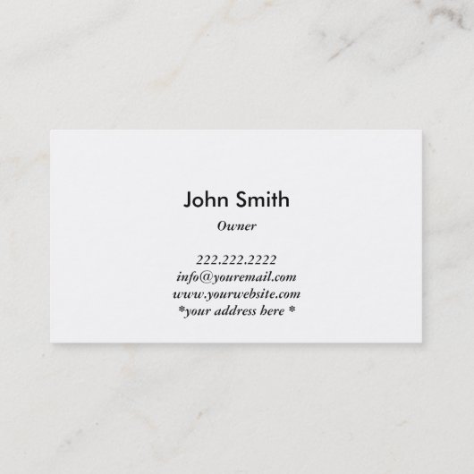 Moderne Natuur groen laat eco-Visitekaartje Visitekaartje (Achterkant)