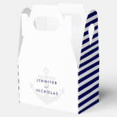 Moderne Nautical Anchor Wedding Bedankdoosjes (Geopend)