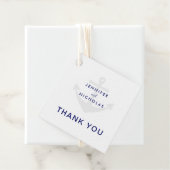 Moderne Nautical Anchor Wedding Bedankjes Labels (In situ)
