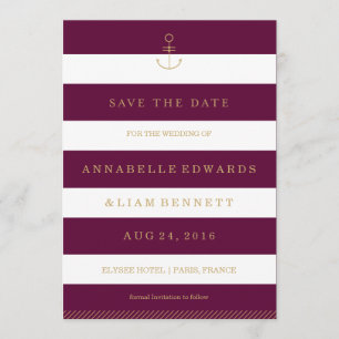 Moderne nautische opslaan van de datum kaart