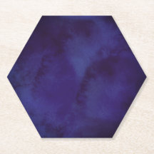 Moderne Navy Blauwe Minimalistische Onderzetter |