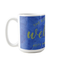 Moderne Navy en Sage Gepersonaliseerde Naam Adres