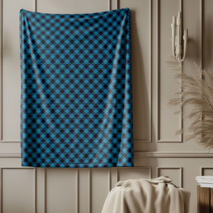 Moderne Navy Geruite Deken voor de woonkamer