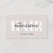 Moderne nazorginstructies Visitekaartje (Voorkant)