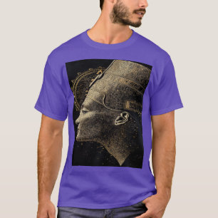 "Moderne Nefertiti: Koninklijke Gouden Kunst T-shirt