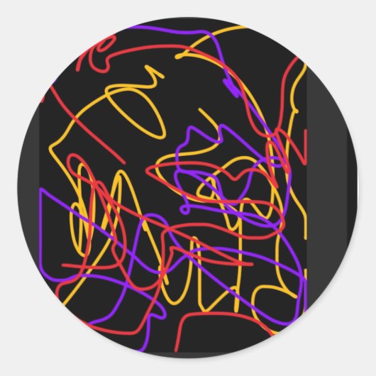 Moderne Neon levendige kleuren stickers 2025 (Voorkant)