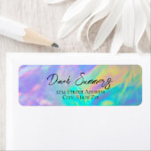 Moderne Neon Pastel | Étiquette de retour (En situation)