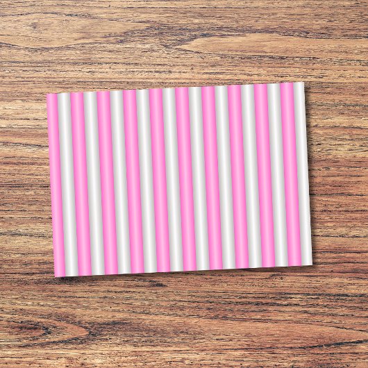 Moderne Neon Roze Strepen met 3D-Effect Post-it® Notes