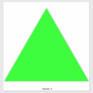 Moderne neongroen scherm Grote driehoekpijl Sticker