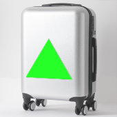 Moderne neongroen scherm Grote driehoekpijl Sticker (Koffer)