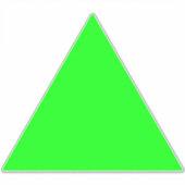 Moderne neongroen scherm Grote driehoekpijl Sticker (Voorkant)