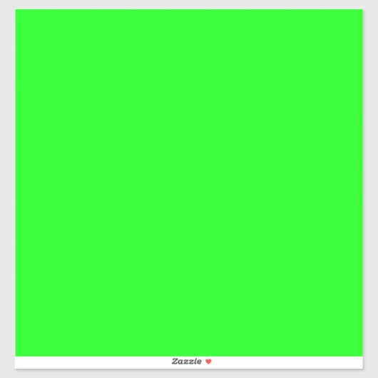 Moderne neongroen scherm helder Groot vierkant Sticker (Vel)