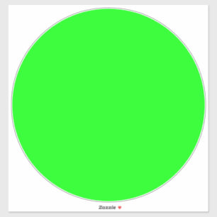 Moderne, neongroen scherm helder Grote vloercirkel Sticker