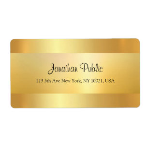 Moderne Nepgoud Koel Script Sjabloon Verzending Etiket
