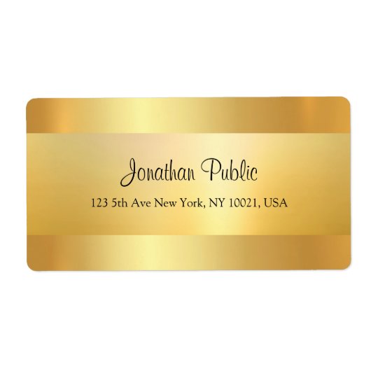 Moderne Nepgoud Koel Script Sjabloon Verzending Etiket (Voorkant)