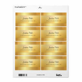 Moderne Nepgoud Koel Script Sjabloon Verzending Etiket (Full Sheet)