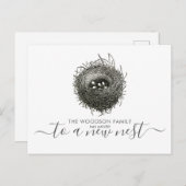 Moderne Nest Moving Faire-part Changement d'adress (Devant / Derrière)