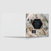 Moderne Neutral boho baby fotoboek aandenken Gastenboek (Volledig)