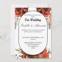 Moderne Neutrale Bloemen Rustiek Elegant Gedroogd Kaart