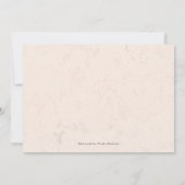 Moderne neutrale kleurflorale QR-code met de datum Save The Date (Achterkant)