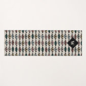 Moderne Neutrale Vlinders Tuin Patroon Monogram Yogamat (Voorkant (horizontaal))