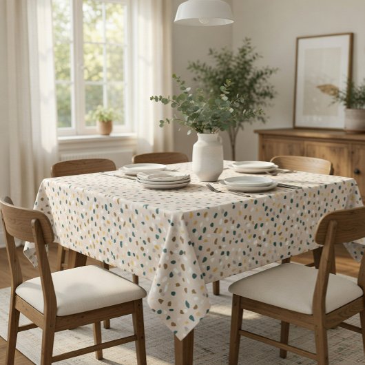 Moderne Neutre Terrazzo Motif Nappe
