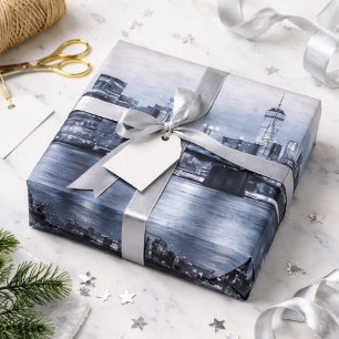 Moderne New York City Skyline Cadeaupapier