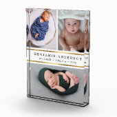 Moderne Nieuwe Baby Geboortestatistieken Fotocolla Fotoblokken (Rechts)