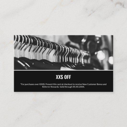 Moderne Nieuwe Klant Advocate Beloning Aanbevelingskaartje (Voorkant)